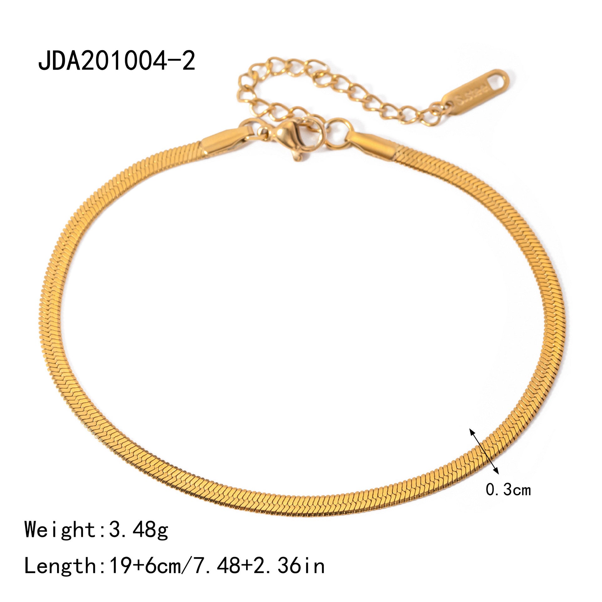 Elegant Stainless Steel Ankle Bracelet for Women – Stylish Anklet with a Modern Design