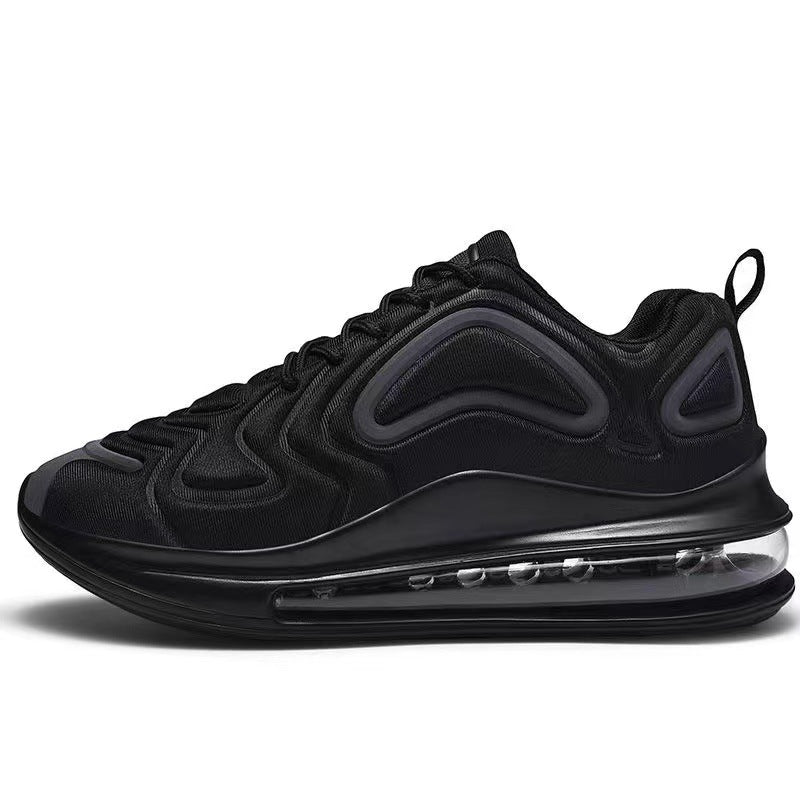 Herren Air Cushion Sneaker Schwarz Atmungsaktiv Sport Schuhe