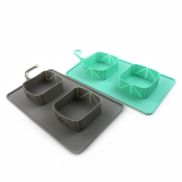 Foldable Dog Bowl | Silicone Travel Food Bowl Cat Dog