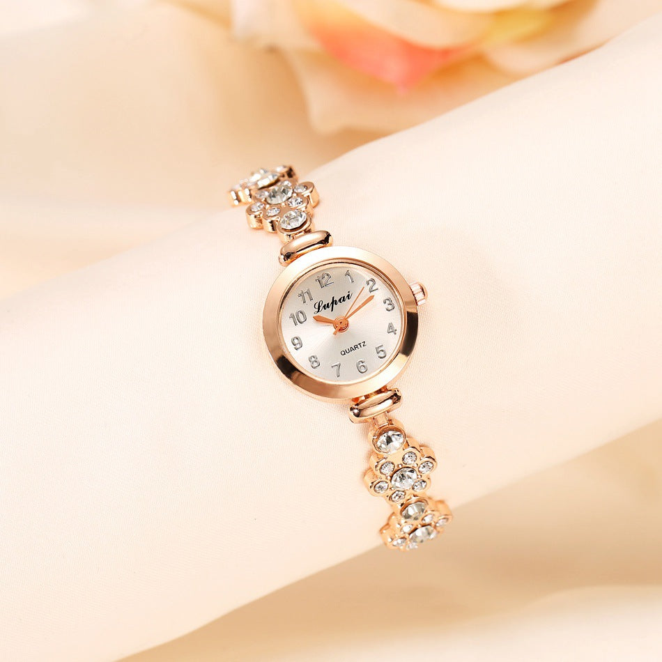 Women's Floral Wristwatch | Elegant Fashion Bracelet Watch