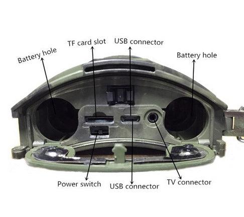 HD Trail Camera with Night Vision & Motion Sensor | Waterproof Outdoor Surveillance Camera