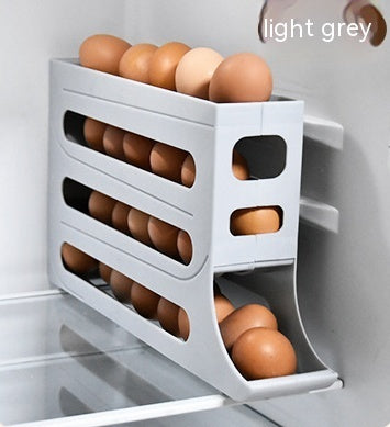Egg Holder Refrigerator 4 Tiers | Automatic Organizer