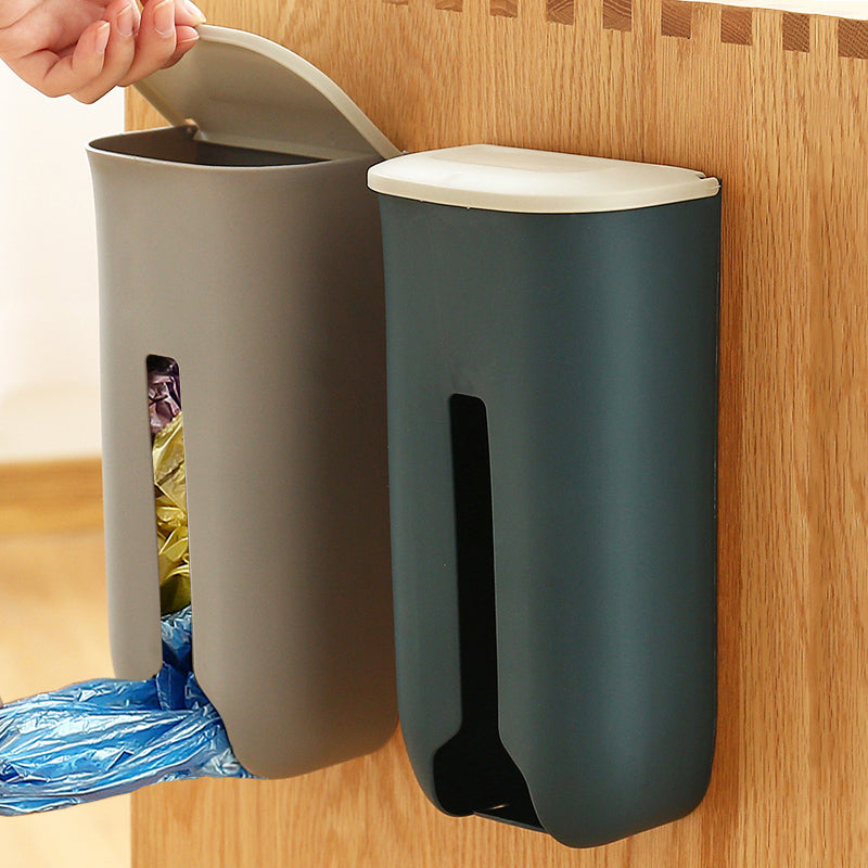 Bag Dispenser Kitchen Wall | No-Drill Large Organizer