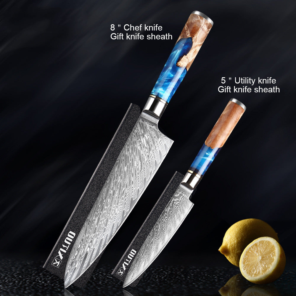 Professional Kitchen Knife Set | Chef Knife Cleaver Stainless Steel