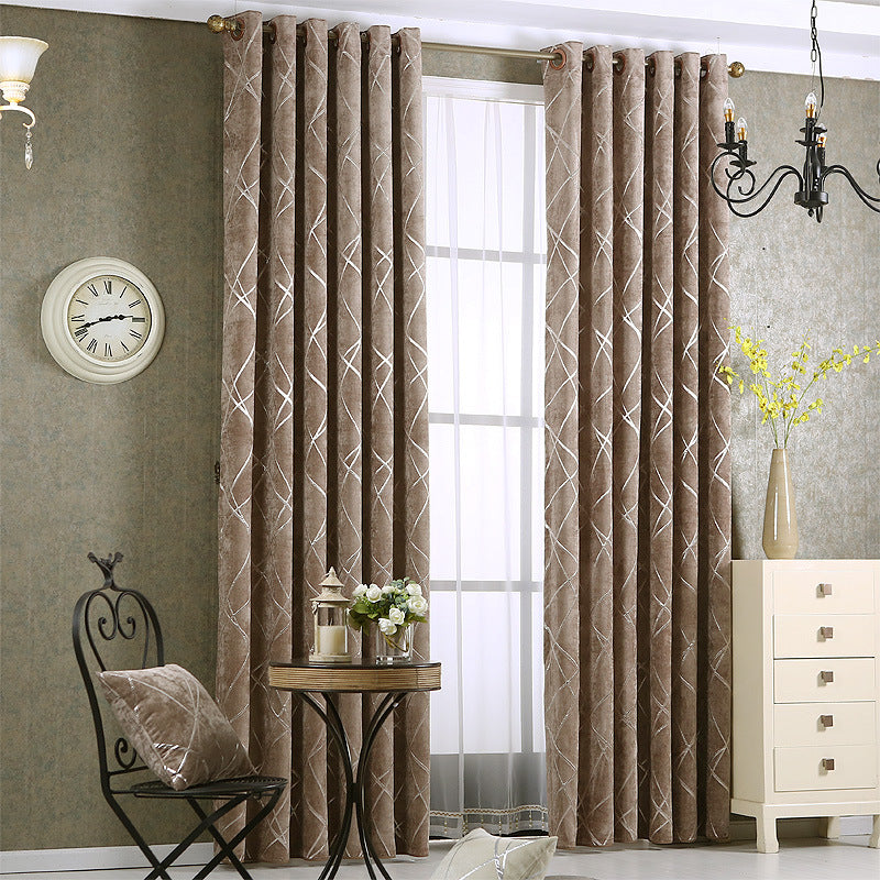 Chenille Blackout Curtain | Luxury Modern Blackout Solid Color