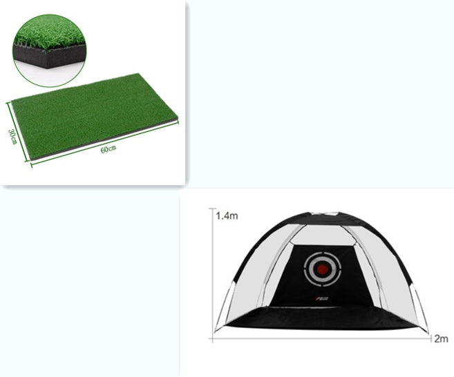 Golf Practice Net Tent with Hitting Cage | Outdoor Training Golf Net Garden