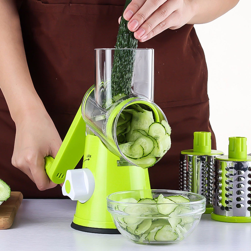 Round Mandoline Vegetable Slicer - Julienne Slicer Grater