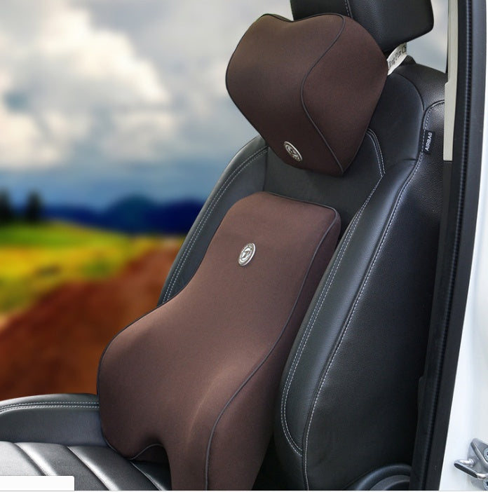 Car Lumbar Cushion Memory Foam Ergonomic Comfortable Back Support