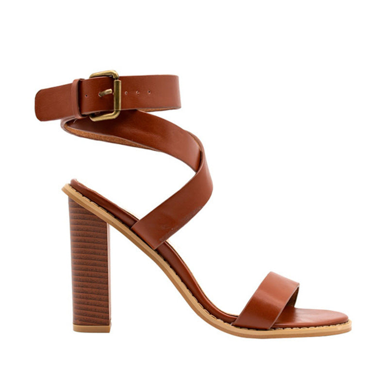 Women's Plus Size Block Heel Sandals | Comfortable Large Sizes
