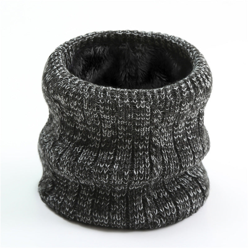 Men's Scarf Striped Fleece Warm Knit Winter Modern