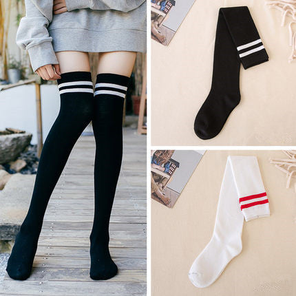 Women's Knee-High Cotton Socks | Korean Style Winter Socks