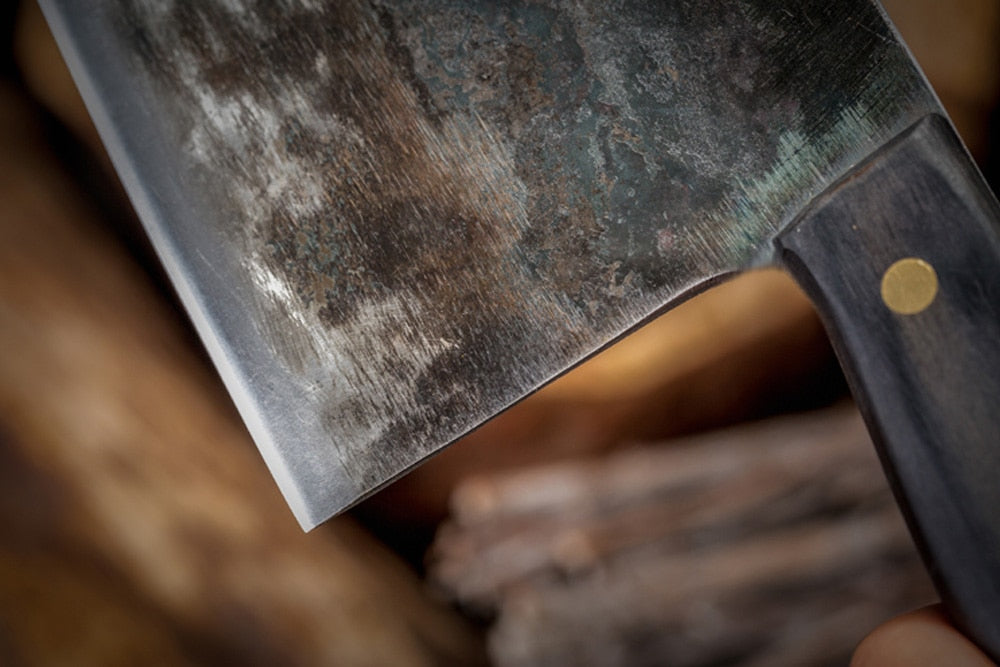 Professional Stainless Steel Cleaver | Sharp Butcher Knife Kitchen Knife
