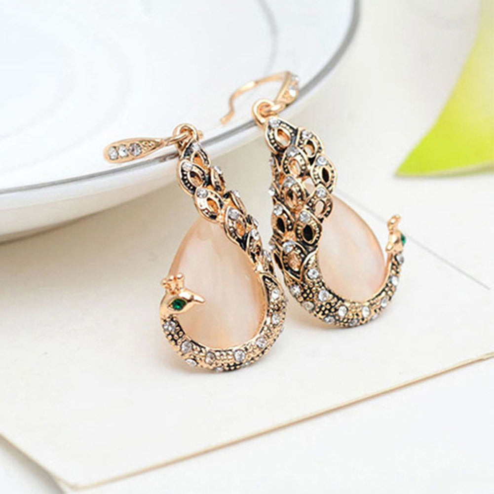 Elegant Teardrop Jewelry Set with Rhinestones – Necklace & Earrings for Special Occasions