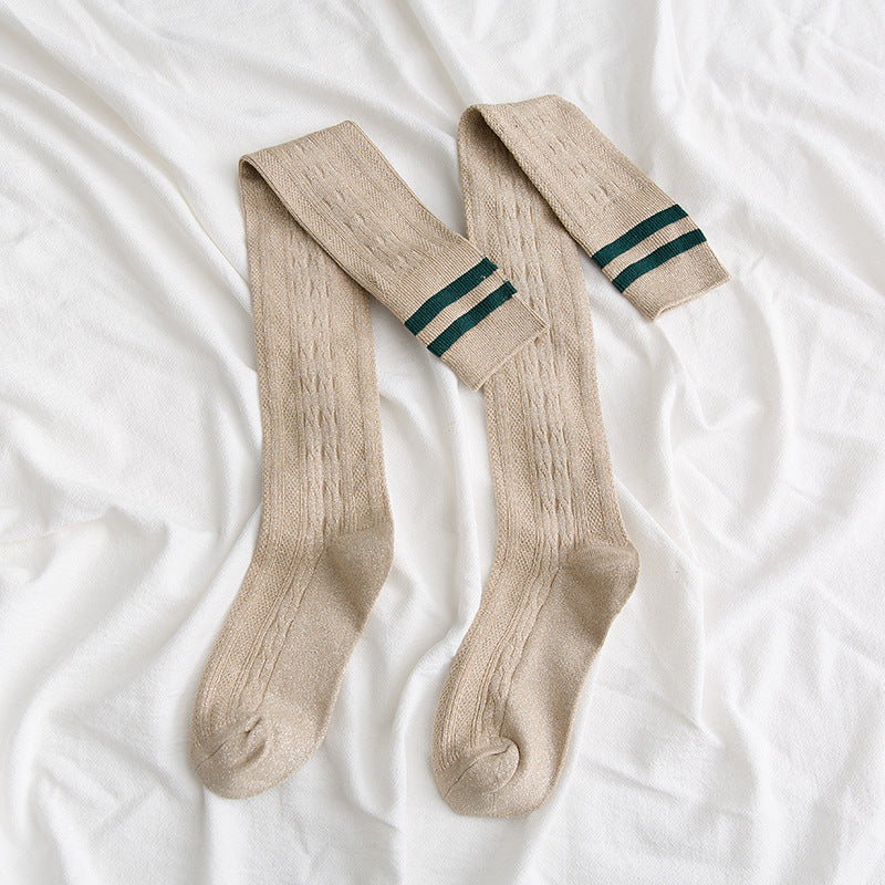Damen Overknee Socken – Lange Kniestrümpfe High Tube Style