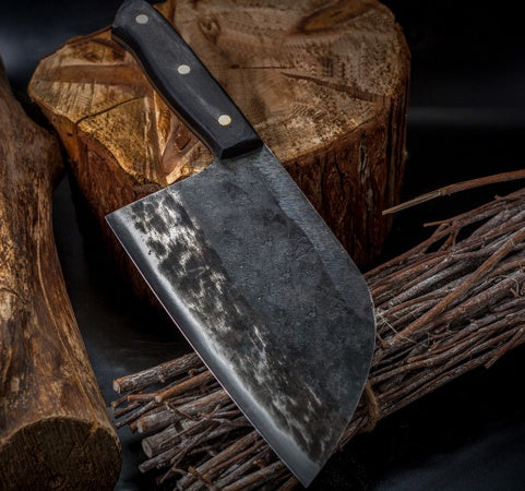Professional Stainless Steel Cleaver | Sharp Butcher Knife Kitchen Knife