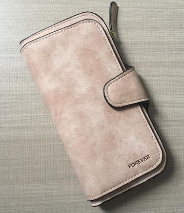 Women's Leather Long Wallet | Elegant Clutch with Card Slots