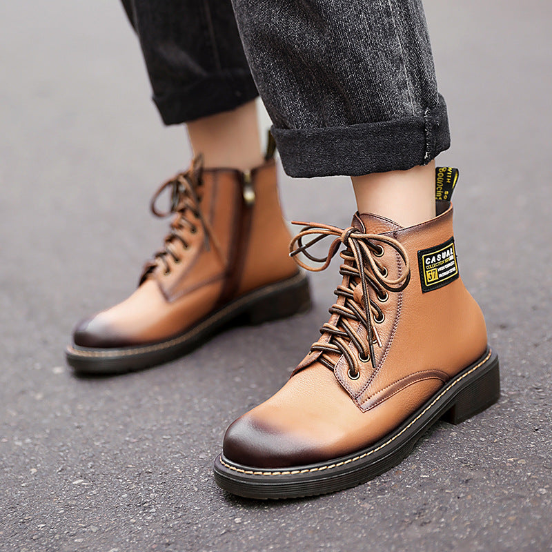 Rosa Damen Stiefeletten | Modische Boots mit Keilabsatz