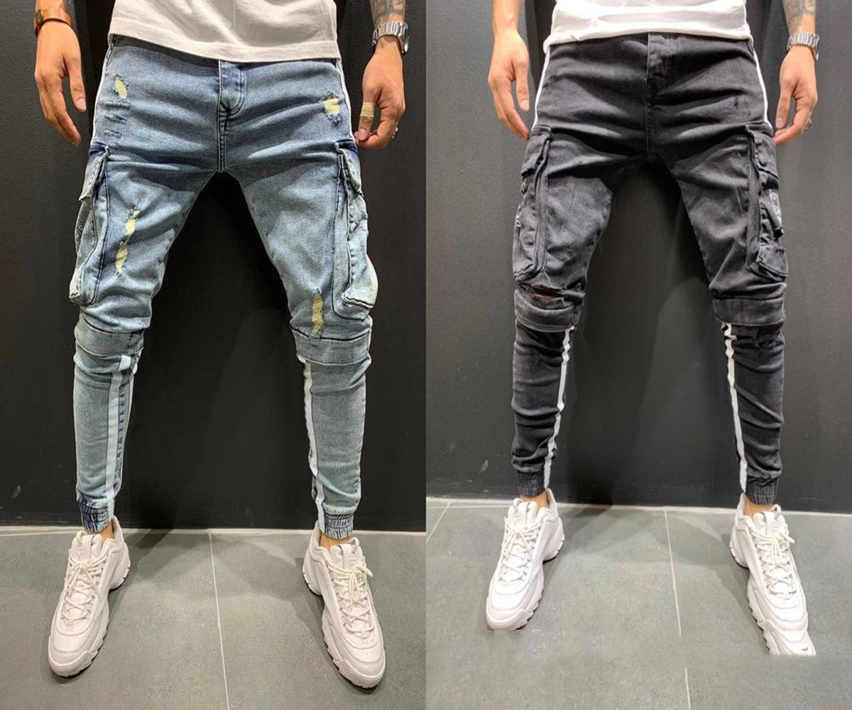 Men's Zipper Pants | Knee Cut Pants | Streetwear Trend
