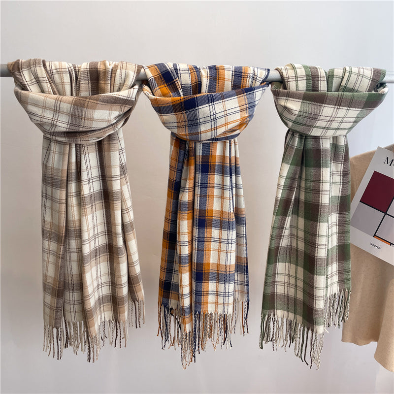 Unisex Schal Kaschmir leicht warm Herbst Winter dünn elegant