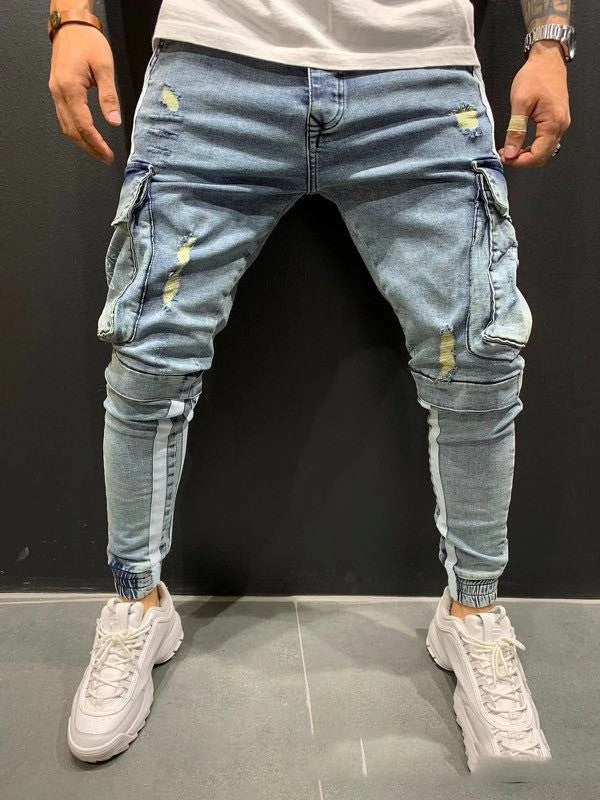 Men's Zipper Pants | Knee Cut Pants | Streetwear Trend