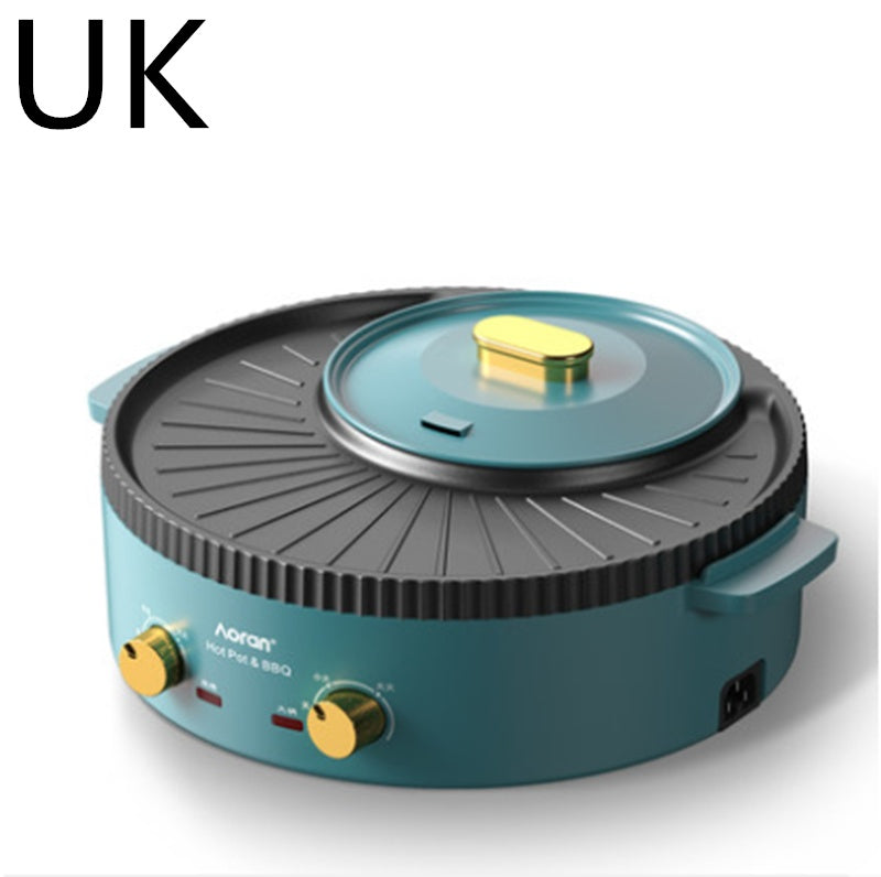 2in1 Hot Pot & Elektrogrill – Multifunktions BBQ Grillpfanne