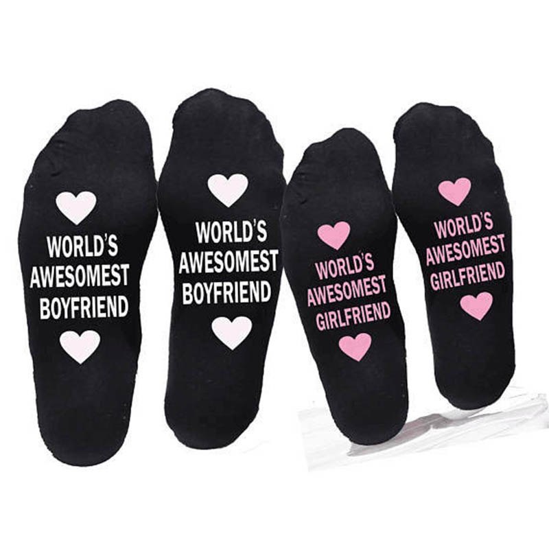 Unisex Fun Socken Baumwolle | Valentinstag Paar Socken
