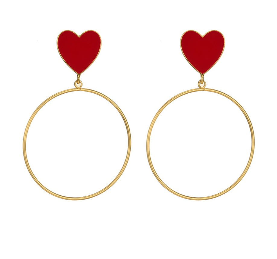 LOVE Statement Earrings - Punk Style Drop Earrings with Modern Design