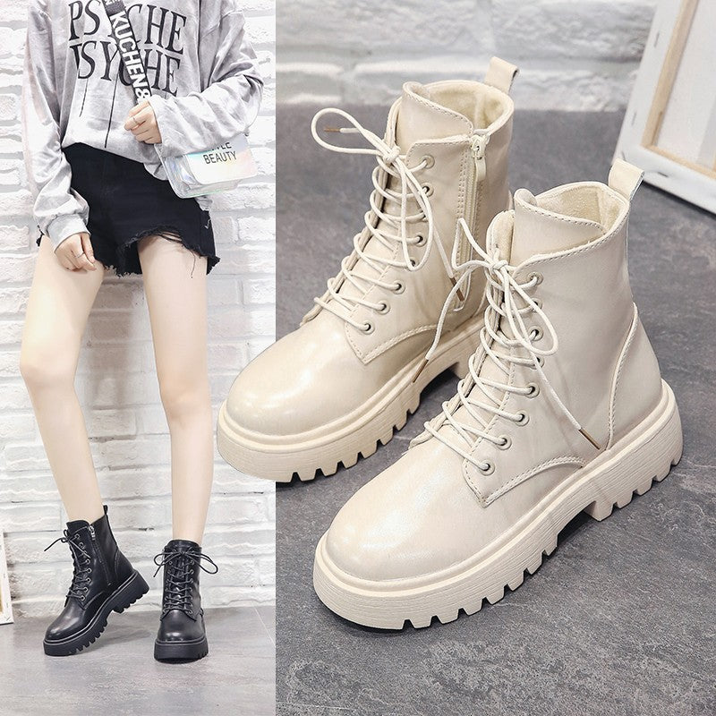 Damen Martin Boots Wasserdicht | Britische Retro Stiefeletten