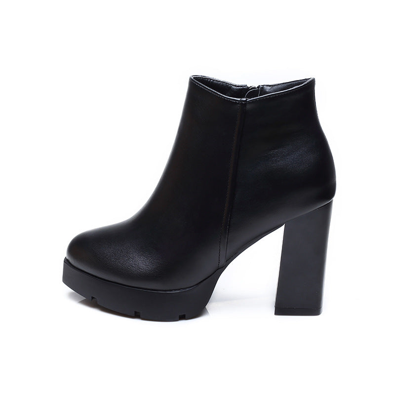 Women's High-Heel Booties Elegant Comfortable Fashionable Ankle Boots