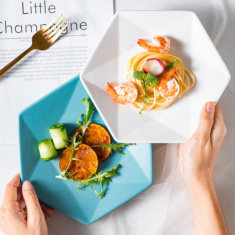 Matte Ceramic Plates Modern | Elegant Dinner Plate Design Kitchen