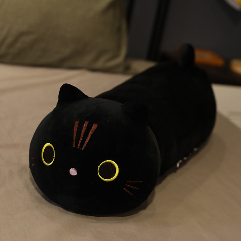 Long Cat Plush Pillow | Soft Cartoon Stuffed Animal