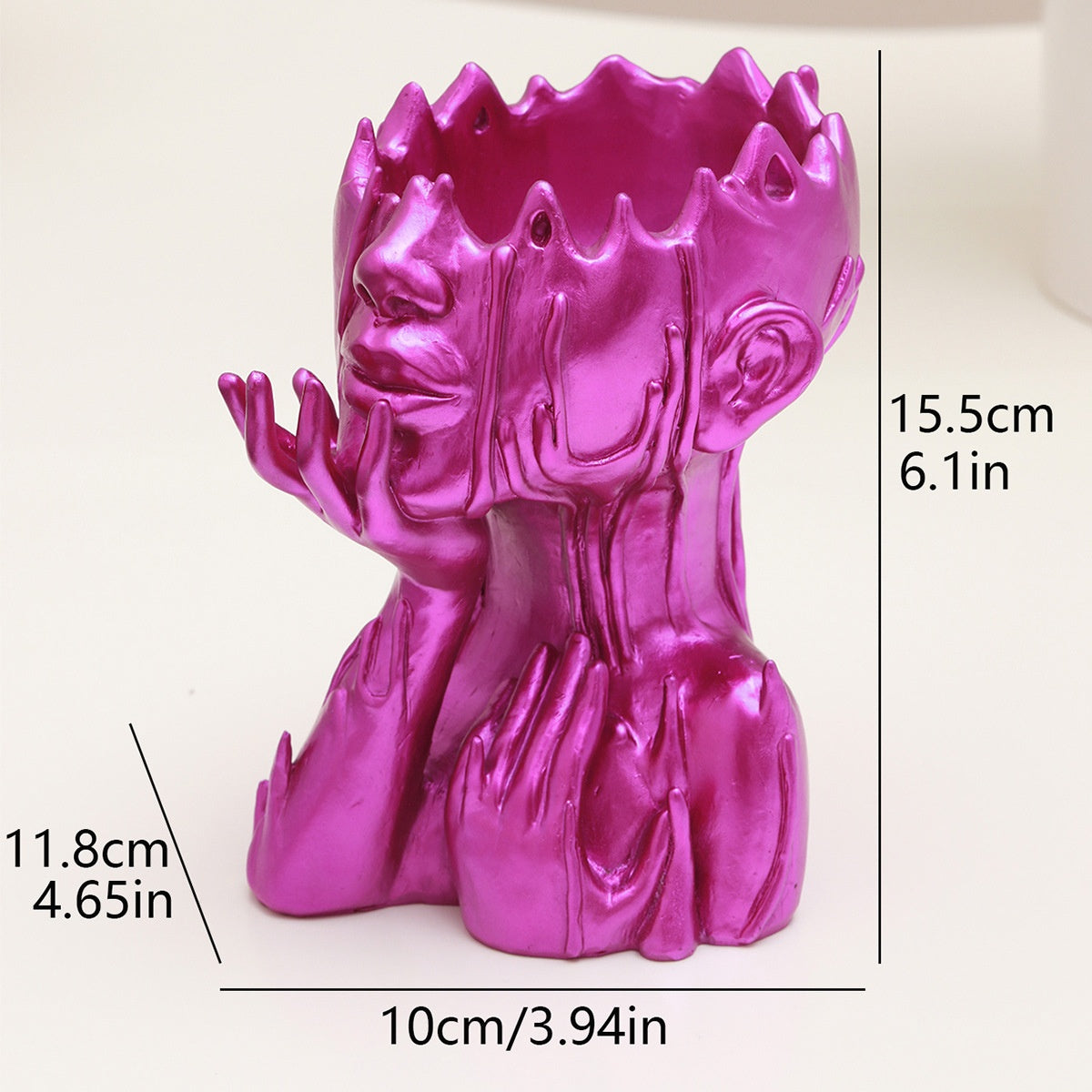 Medusa Gesicht Blumentopf – Künstlerische Resin Göttinnen Garten Deko