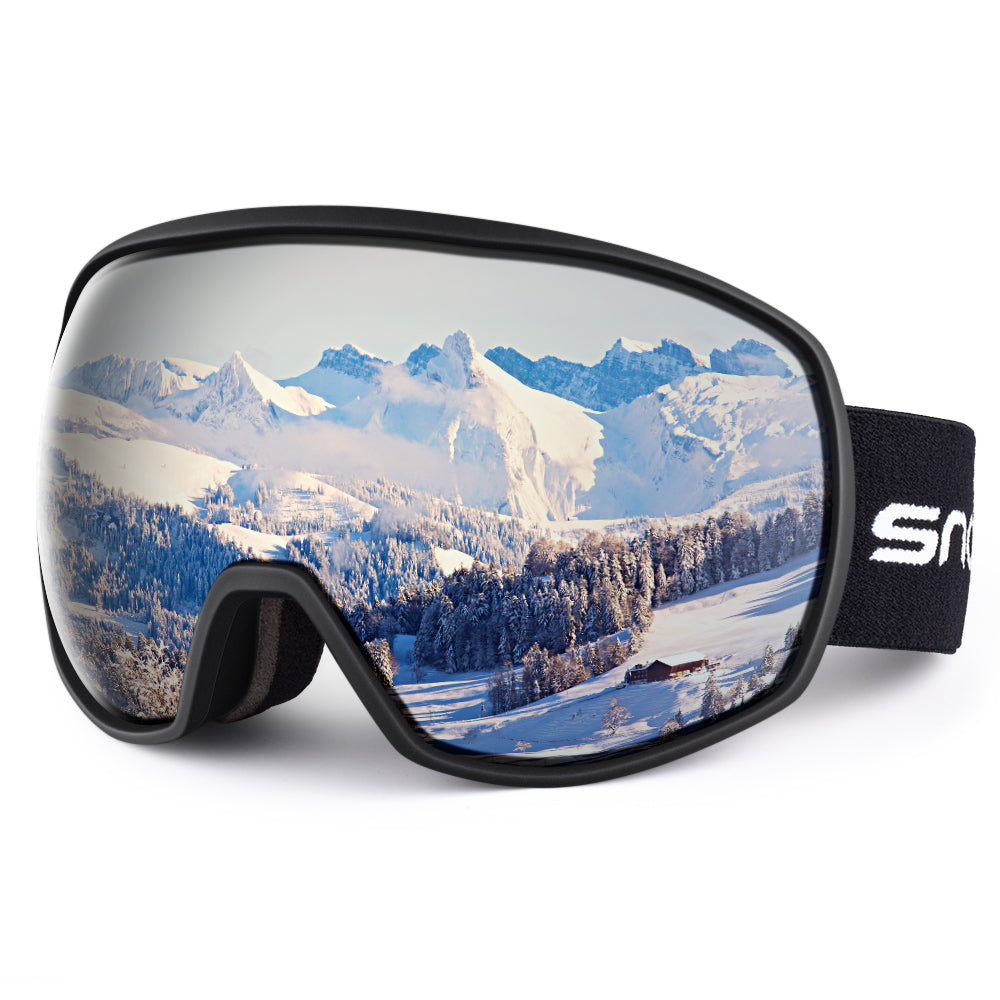 Double Lens Anti-Fog Ski Goggles | UV400 Protection Ski & Snowboard Goggles OTG