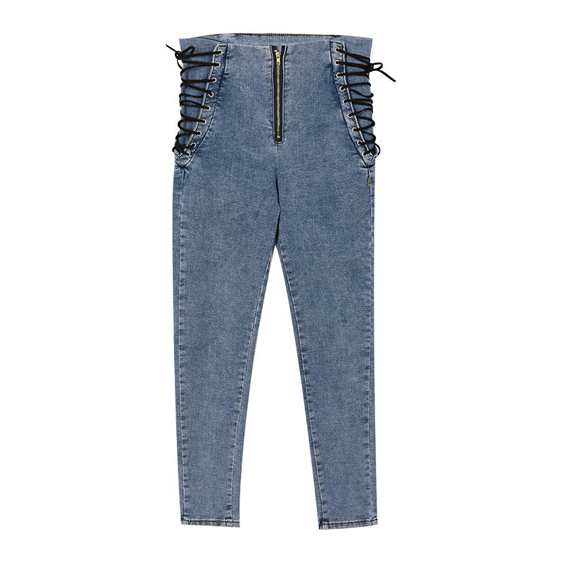 Women's High Waist Skinny Jeans | Slim Fit Cropped Pants