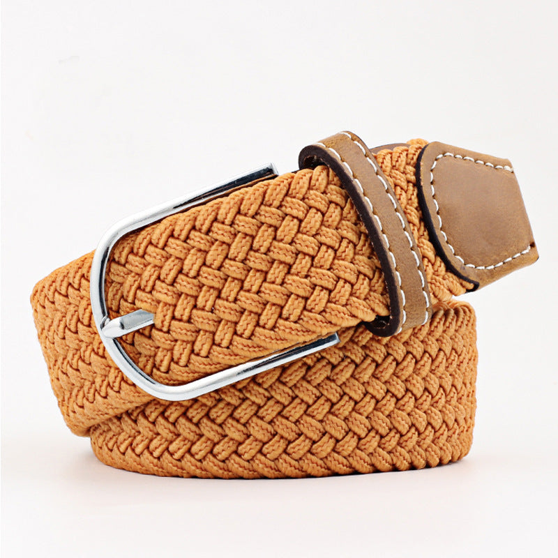 Canvas Stretch Belt Unisex | Woven Adjustable Durable Everyday
