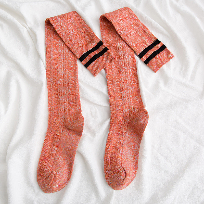 Damen Overknee Socken – Lange Kniestrümpfe High Tube Style