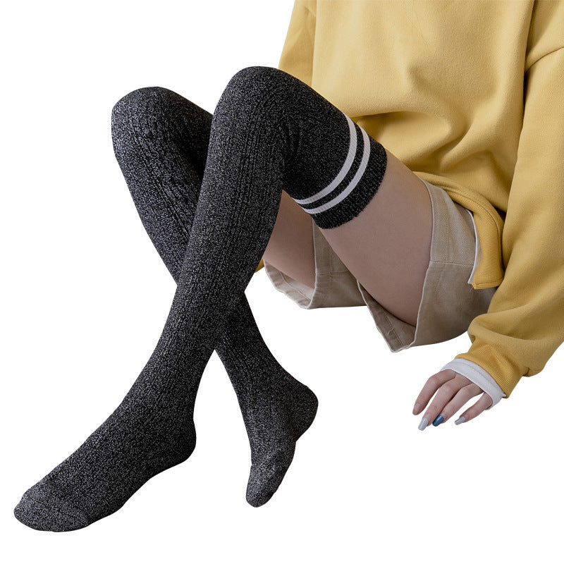 Damen Overknee Socken – Lange Kniestrümpfe High Tube Style
