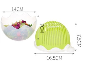 Salad Cutter Bowl | Fruit Vegetable Slicer 3-in-1