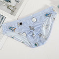 Men's Ice Silk Briefs – Breathable Thin Underwear with Print
