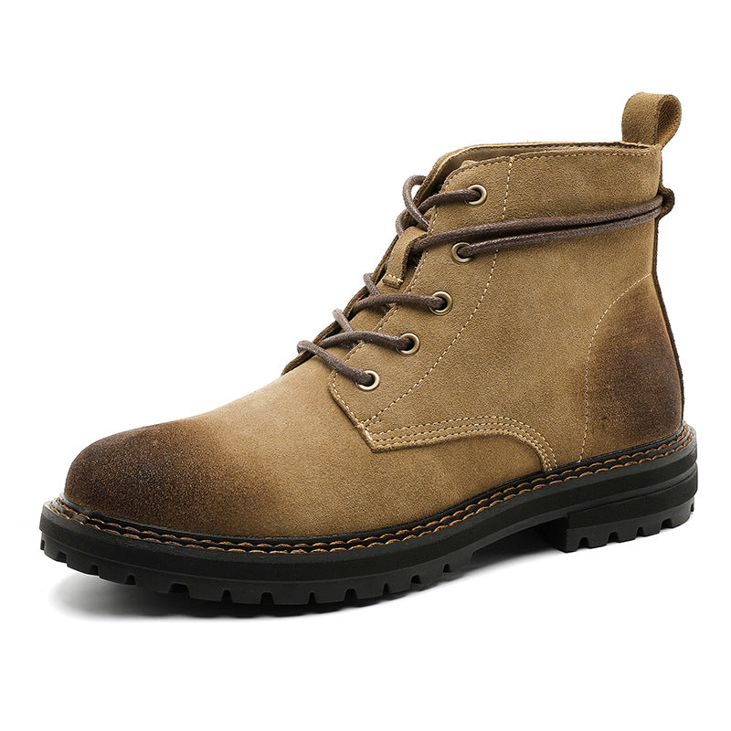 Men's Ankle Boots in Matte Leather – Robust Outdoor Casual Boots
