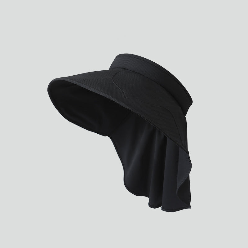 Women's Sun Hat Open with Neck Flap – Wide Brim Summer Hat