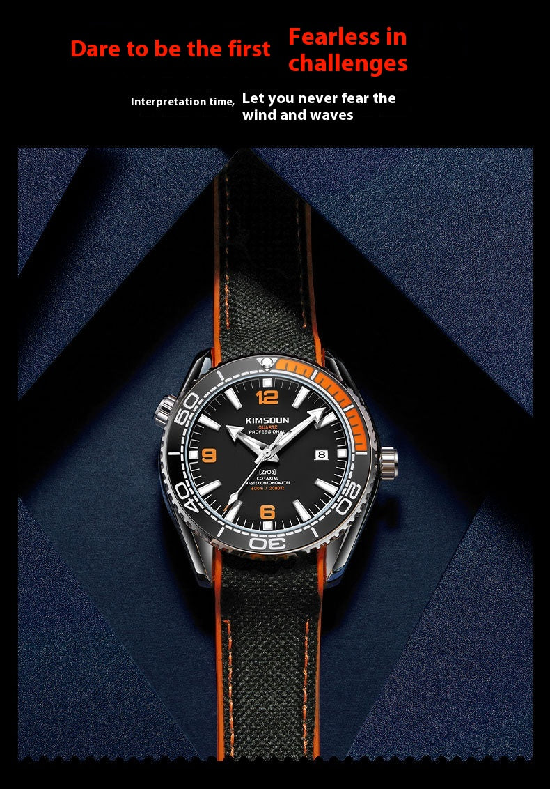 Men's Automatic Skeleton Watch | luminous transparent case back