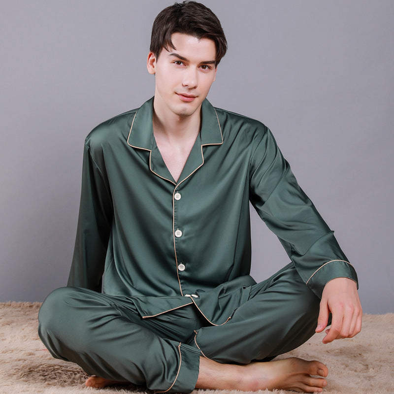 Herren Herbst Pyjama Set | Langarm Schlafanzug Neu | Homewear Komfort