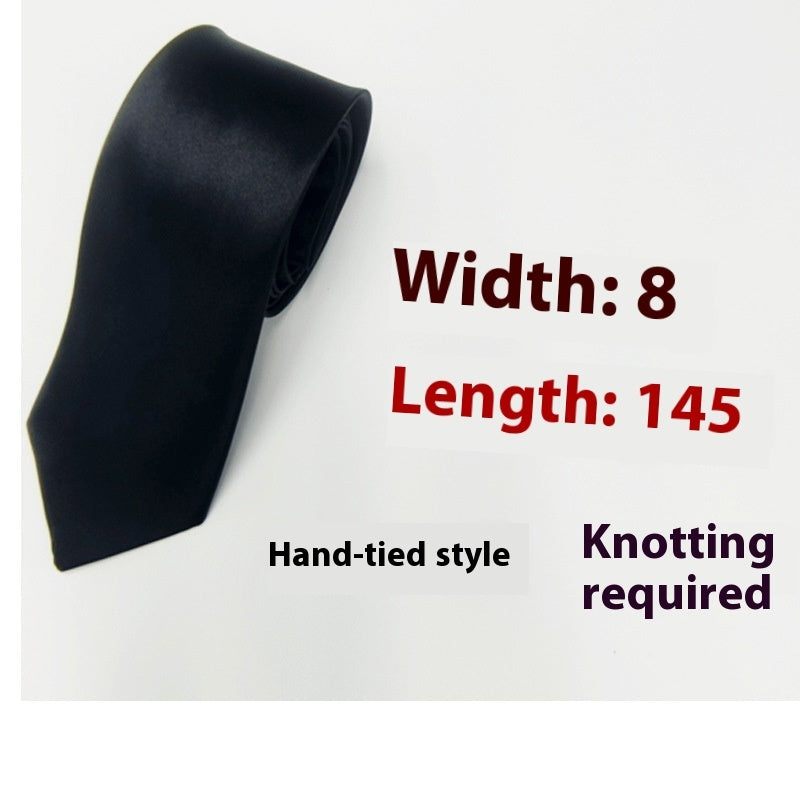 Herren Krawatte schwarz 8cm elegant klassisch Business Stil