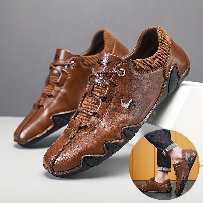 High-Quality Men's Sneakers Fashion Lace-up Flat Shoes