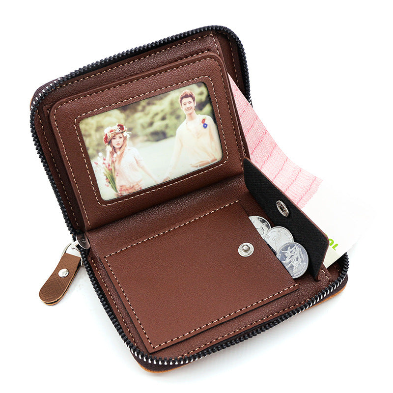 Men's Chain Wallet | Portrait | Coin Purse Wallet