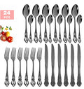 Gold Cutlery Set Stainless Steel | Luxury Flatware Modern Elegant