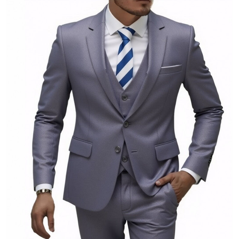Men's Wedding Three-Piece Suit – Elegant Groomsmen Set