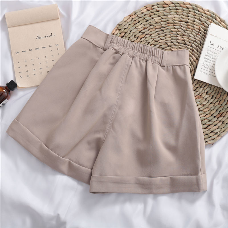 Women's Casual Shorts Loose Cuffed Summer Comfortable Elegant