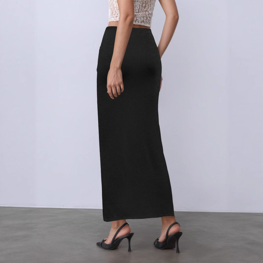 Slim-Fit Midirock mit Twist-Detail – Eleganter Figurbetonter Damen Rock